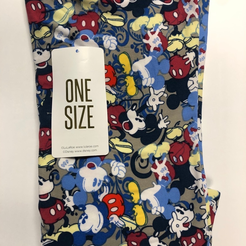LuLaRoe Disney Mickey Leggings- OS